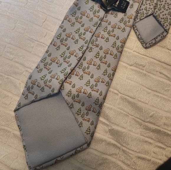 NWT Hermès Mens Silk Christmas Bears Holiday Tie - Picture 10 of 10